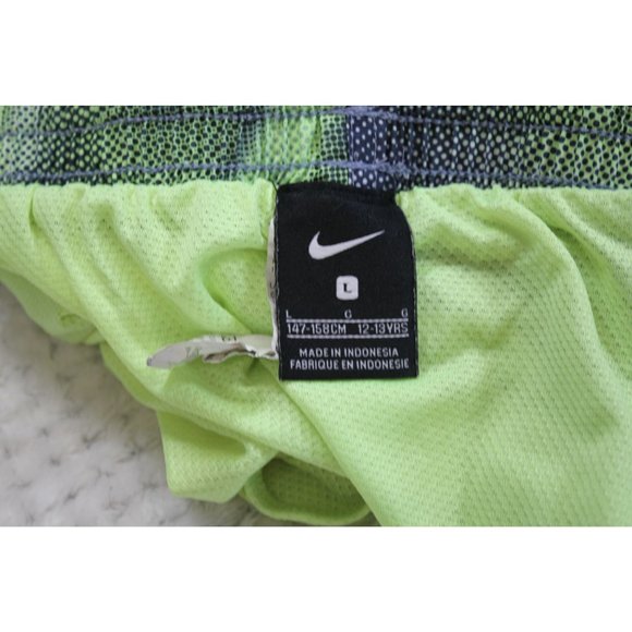 Nike / Boys Swim Trunks / (Size L) / Green and Gray with inside pocket. - Picture 8 of 8